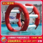 水上充气玩具跑步机风火轮移动水上乐园充气水上蹦床支架游泳池