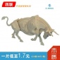 牛 正版四联12生肖木制3D拼图 木质儿童DIY手工玩具动物模型批发