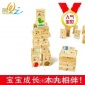 【智多星木玩超市】厂家宝宝喜爱汉字多米诺乐高积木玩具